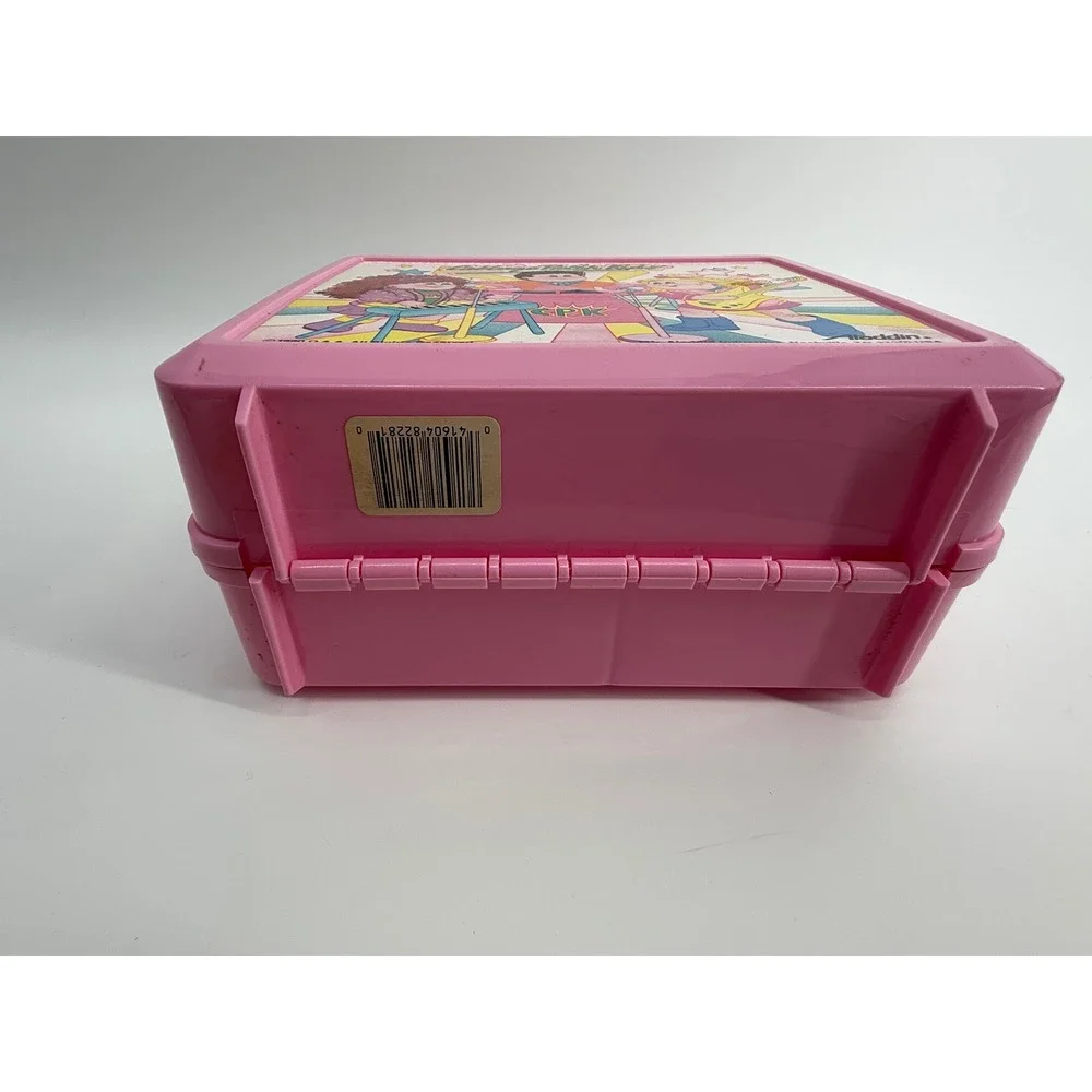 Vintage 1990 Cabbage Patch Kids Lunch Box Aladdin Pink Plastic Kidcore Retro Y2K
